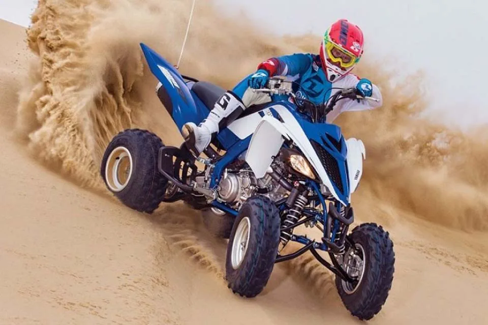 Dubai Desert Bike Raptor 700 Ride in Red sand Desert