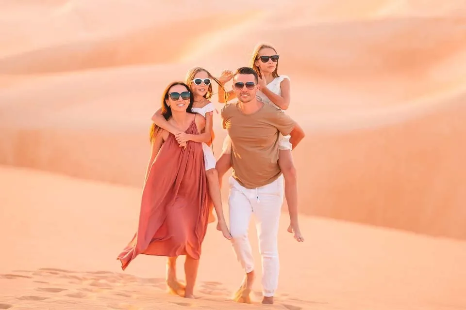 Private Desert Safari in Dubai's Red Sand dunes, luxury 4x4 dune bashing adventure